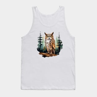 Great Horned Owl Tank Top